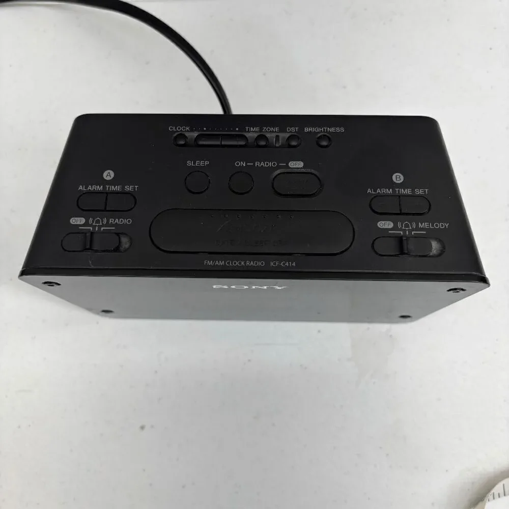 Sony Dream Machine FM/AM Alarm Clock Radio ICF-C414 Tested & Working